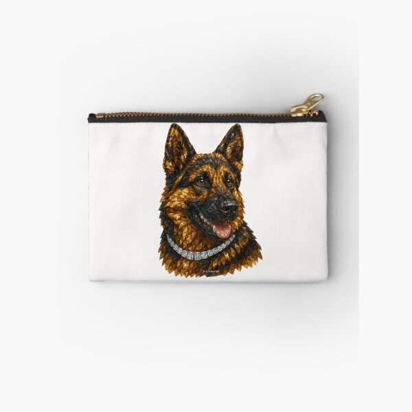Item preview, Gemstone Mosaic German Shepherd Portrait designed and sold by DigitalGemArt.
