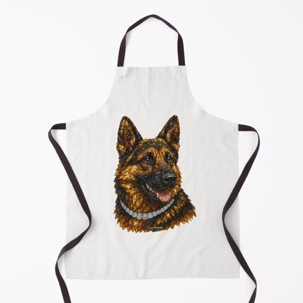 Item preview, Gemstone Mosaic German Shepherd Portrait designed and sold by DigitalGemArt.