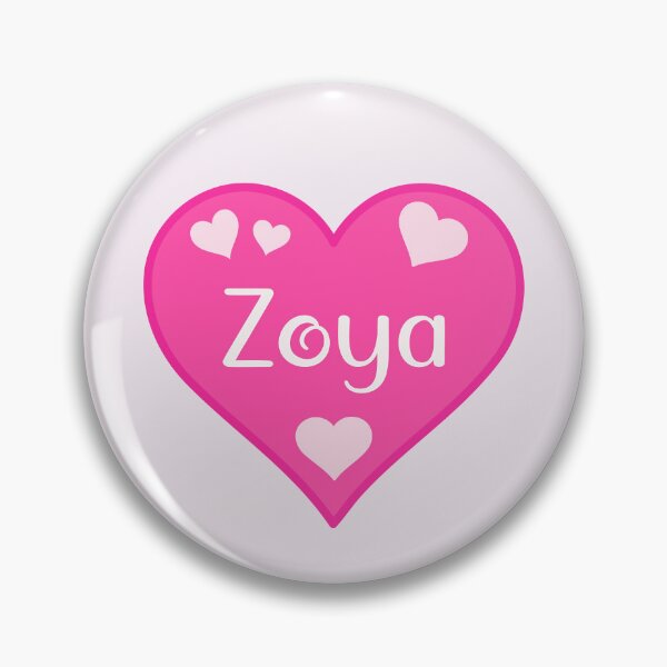 Item preview, Zoya Name Pink Heart  designed and sold by Jeallan Designs.