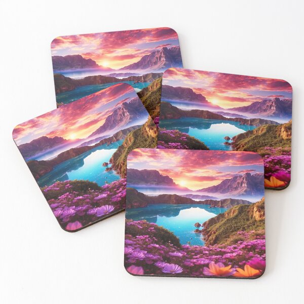 Item preview, Alpine lake at sunset designed and sold by PixelParadies.
