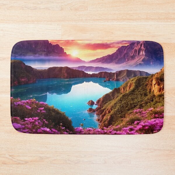 Item preview, Alpine lake at sunset designed and sold by PixelParadies.