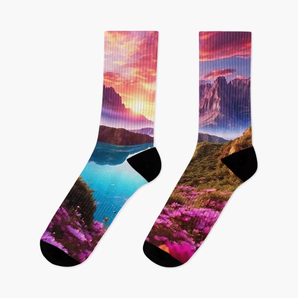 Item preview, Alpine lake at sunset designed and sold by PixelParadies.