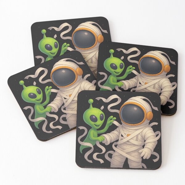 Item preview, Zero Gravity Mummy Wrap – Halloween Space Fun designed and sold by HEERMANArt.