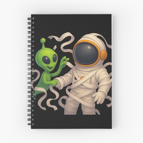 Item preview, Zero Gravity Mummy Wrap – Halloween Space Fun designed and sold by HEERMANArt.