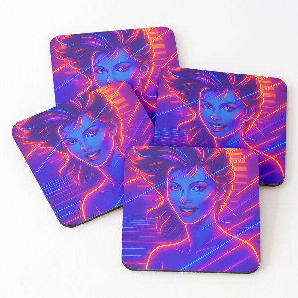 Item preview, Neon Beauty – Retro 80s Synthwave Glow designed and sold by JWsNeonHorizons.