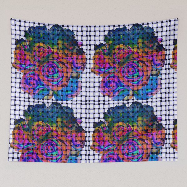Item preview, Colorful Floral Weave designed and sold by lifecycleprints.