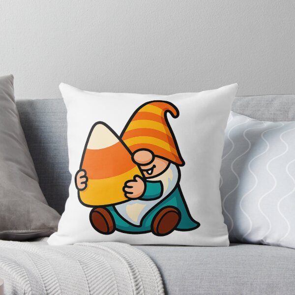 Item preview, Cute Gnome Holding Giant Candy Corn T-Shirt – Halloween Design designed and sold by PrintCreations9.