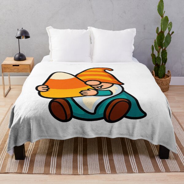 Item preview, Cute Gnome Holding Giant Candy Corn T-Shirt – Halloween Design designed and sold by PrintCreations9.