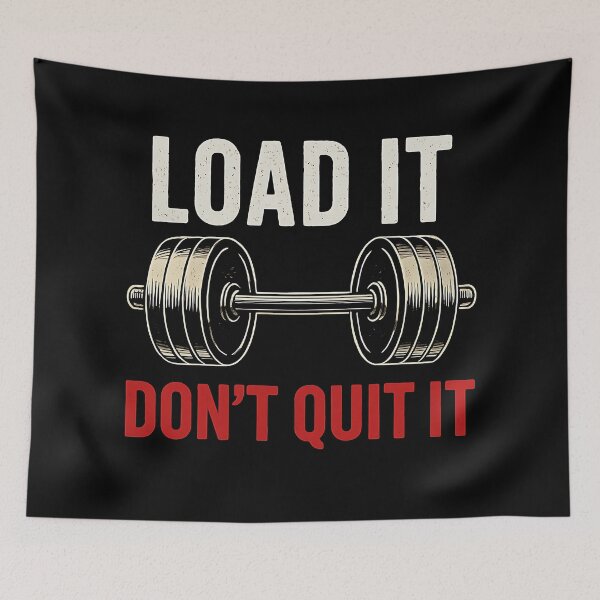 Item preview, Load It, Don’t Quit It – Fitness Barbell Design designed and sold by Weorus.