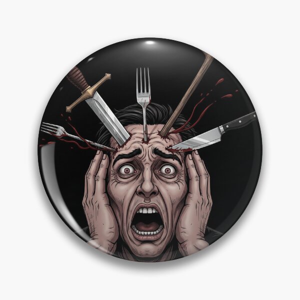 Item preview, Man Head With fork  designed and sold by DigitaLanz Art.