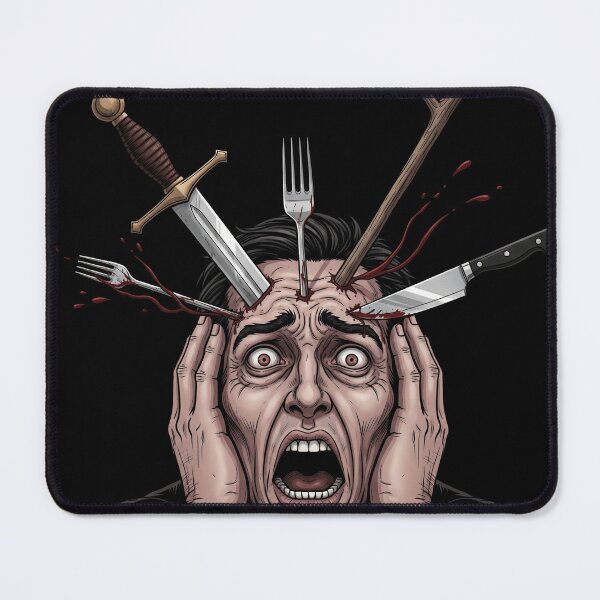 Item preview, Man Head With fork designed and sold by DigitaLanz Art.