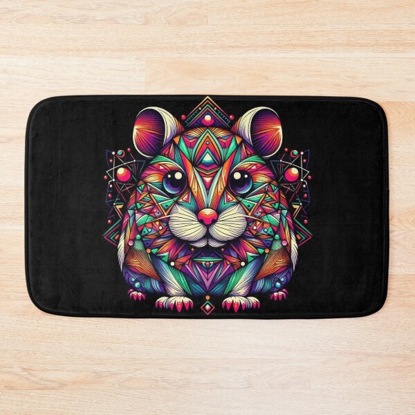 Item preview, Colorful geometric decorative mystic hamster  designed and sold by Dogandesighn.