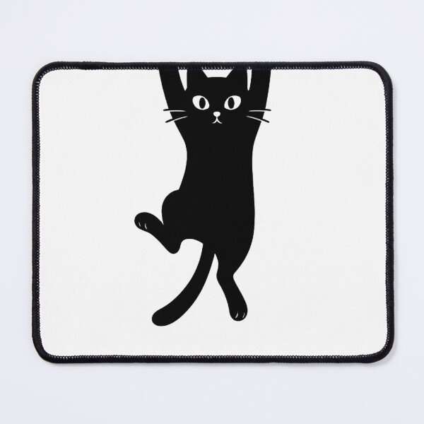 Item preview,  Playful Black Cat Hanging from Rope – Minimalist Art designed and sold by optimusprime39.