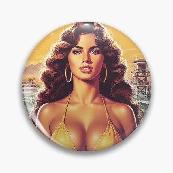 Item preview, Retro Hot Summer Woman designed and sold by PulpVintage.