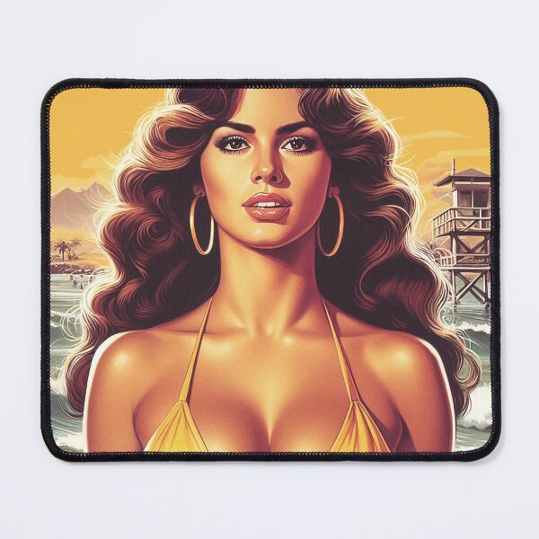 Item preview, Retro Hot Summer Woman designed and sold by PulpVintage.