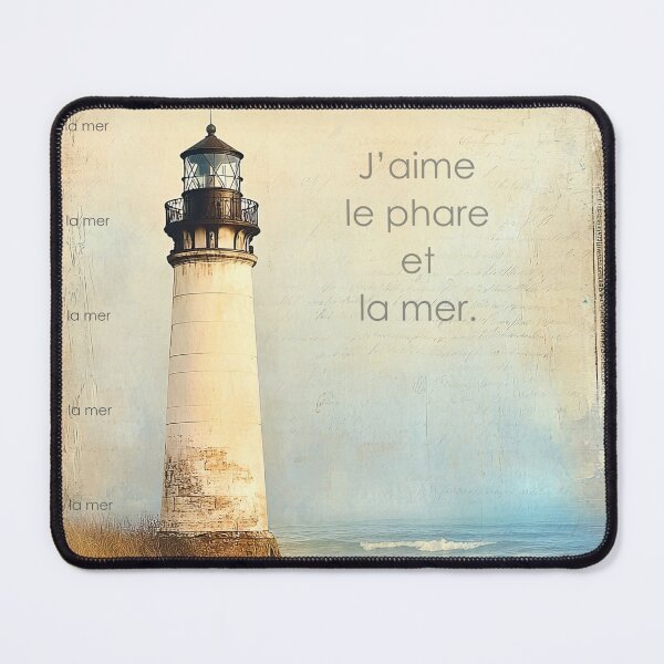 Item preview, J'aime le phare et la mer designed and sold by JonnaHurmerinta.