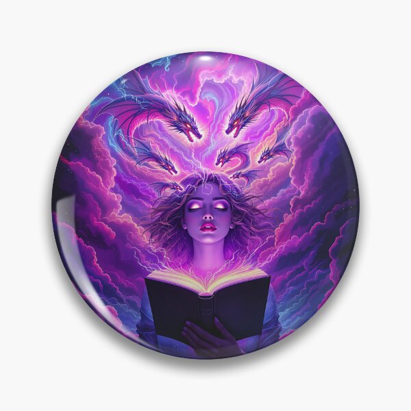 Item preview, Fantasy Reader - Bright Purple designed and sold by RainyReads.