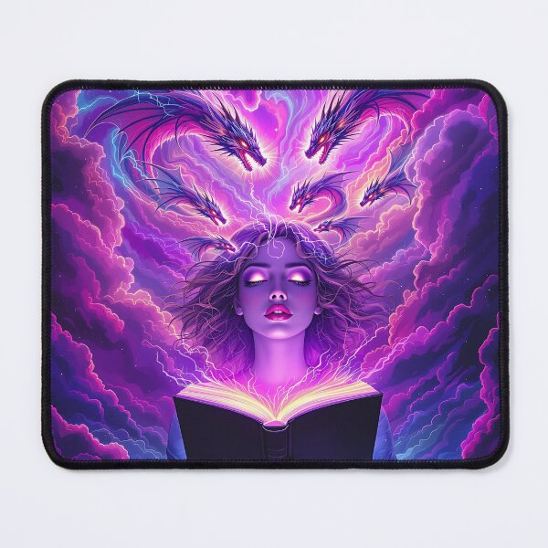 Item preview, Fantasy Reader - Bright Purple designed and sold by RainyReads.