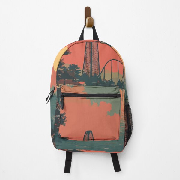 Item preview, Sandusky Ohio Vintage Travel Art | Lakeside Amusement Park Sunset designed and sold by TuncGK.