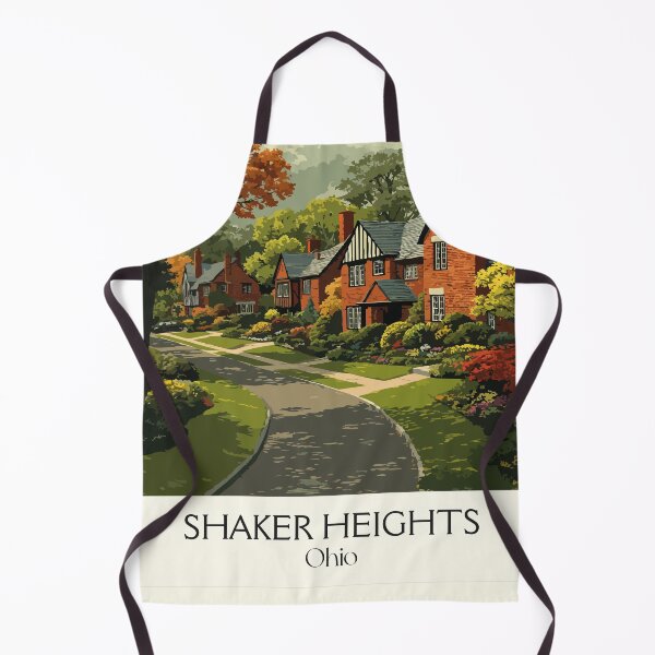 Item preview, Shaker Heights Ohio Retro Travel Art | Historic Garden Suburb Design designed and sold by TuncGK.