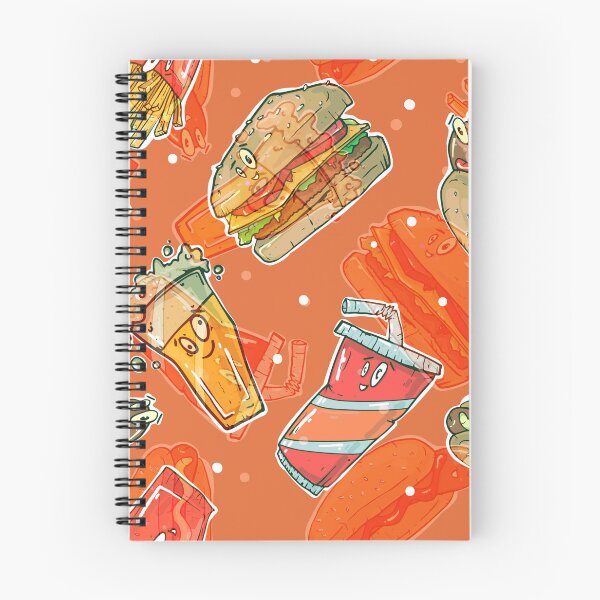 Item preview, Food Pattern - Juice, Sandwich, Orange designed and sold by RWT-Design.
