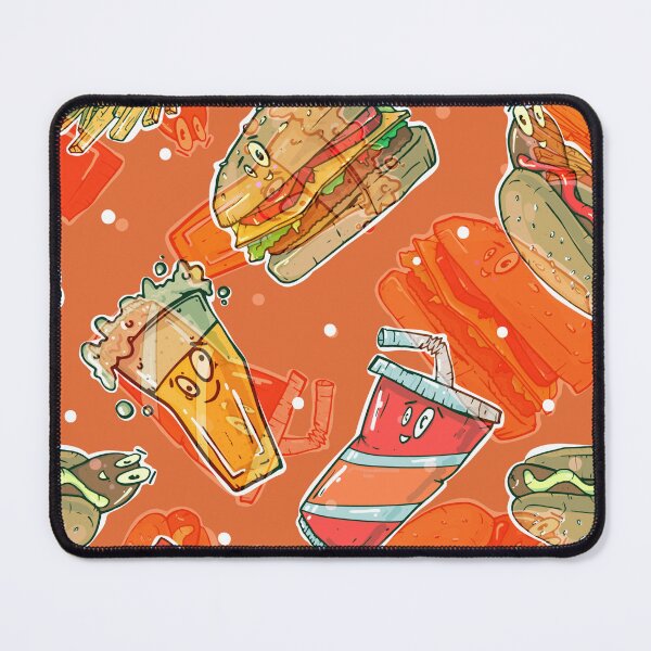 Item preview, Food Pattern - Juice, Sandwich, Orange designed and sold by RWT-Design.