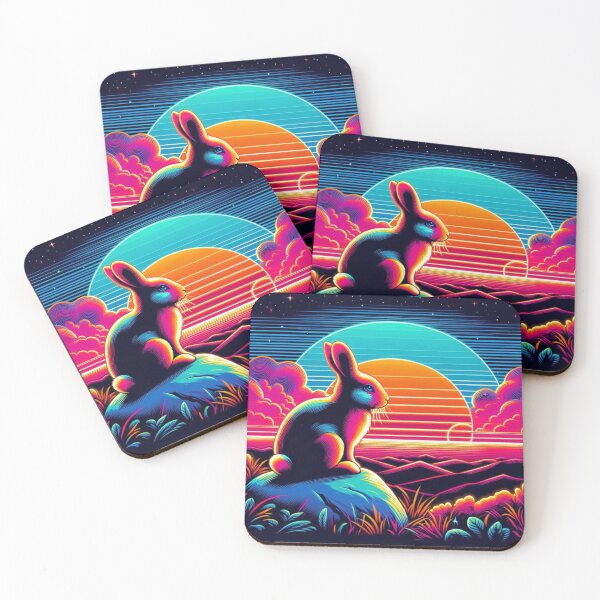 Item preview, Rabbit sunset watching designed and sold by Dogandesighn.