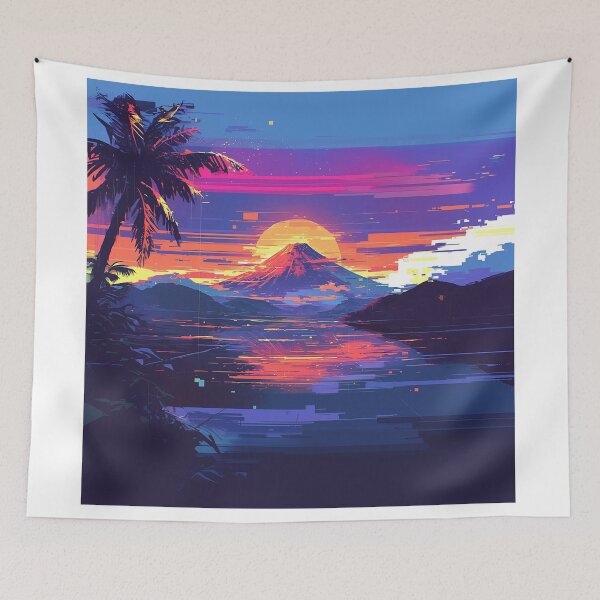 Item preview, Glitched Volcano Sunset designed and sold by Christian Weiss.