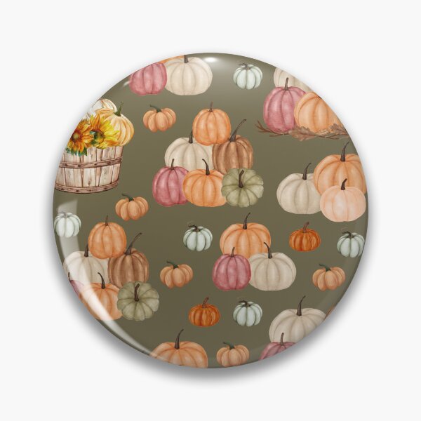 Item preview, Rustic Pumpkin Harvest on Greenish Brown designed and sold by KSimpson838.