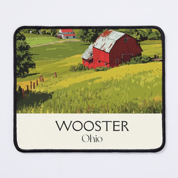Item preview, Wooster Ohio Vintage Travel Art | Rural Ohio Farmland Scenery designed and sold by TuncGK.