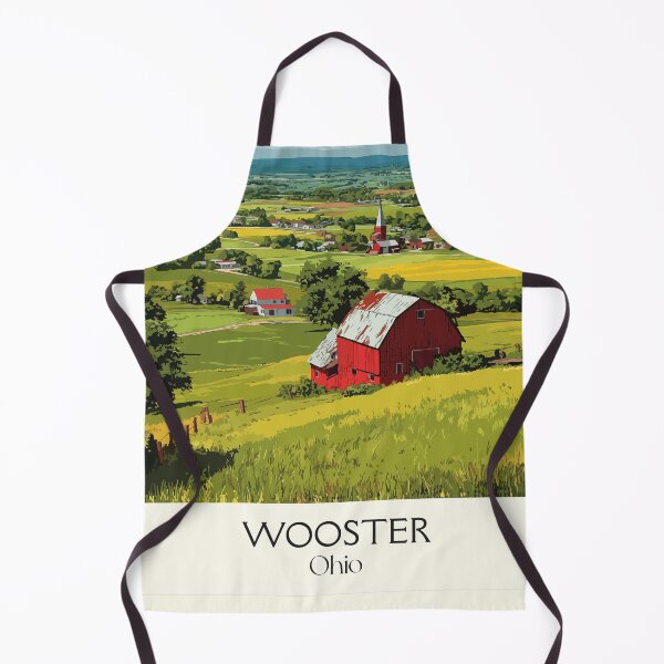 Item preview, Wooster Ohio Vintage Travel Art | Rural Ohio Farmland Scenery designed and sold by TuncGK.