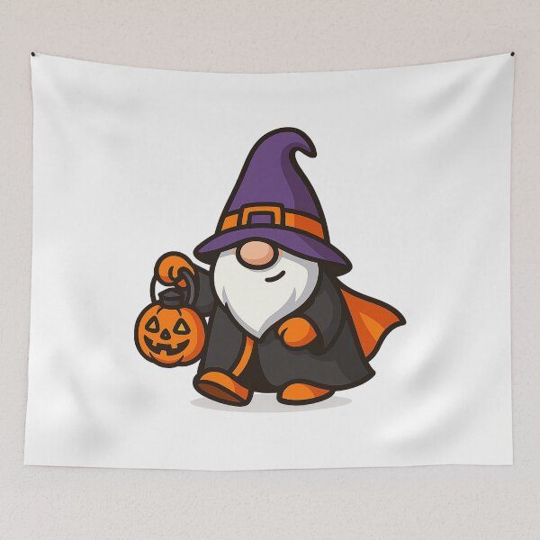 Item preview, Gnome Holding Jack-o’-Lantern Lantern T-Shirt – Cute Halloween Design designed and sold by PrintCreations9.