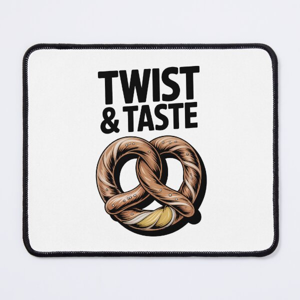 Item preview, Twist & Taste – Funny Pretzel Snack Food Design designed and sold by C-Kav.
