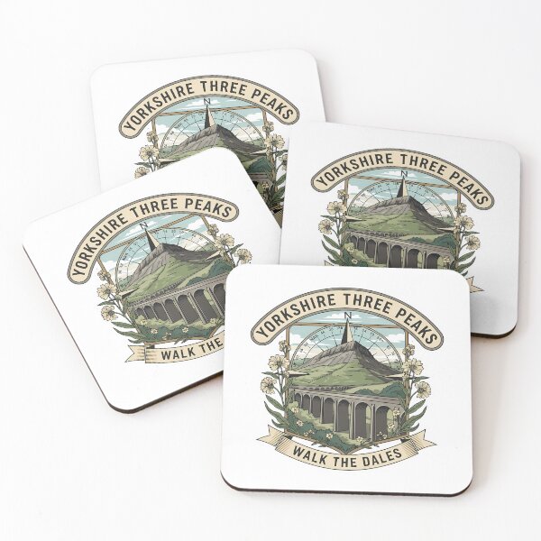 Item preview, Walk the Dales: Yorkshire Three Peaks Hiking Emblem designed and sold by Digital Dreams Arts.