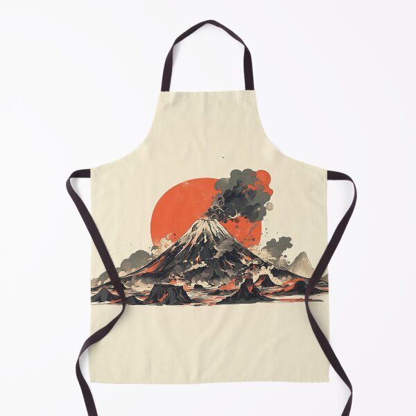 Item preview, Retro Japanese Volcano Poster designed and sold by Christian Weiss.