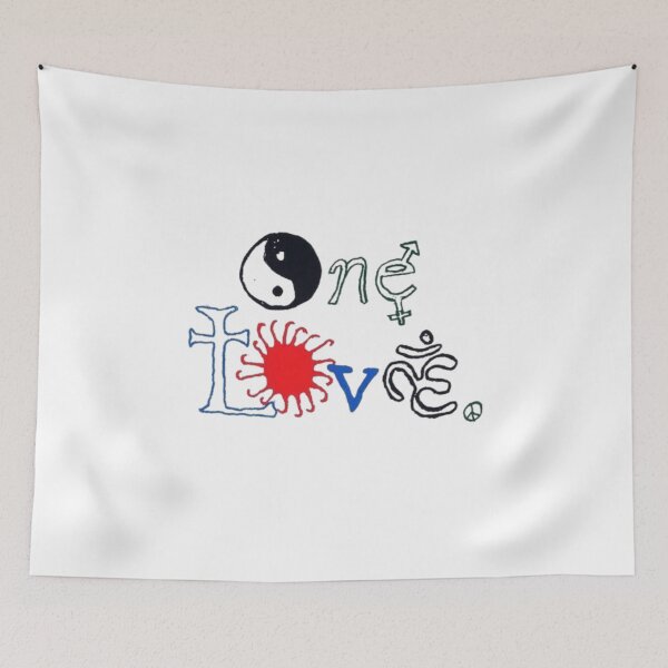 Item preview, One Love Symbols Peace Unity Design designed and sold by Oniyasha.