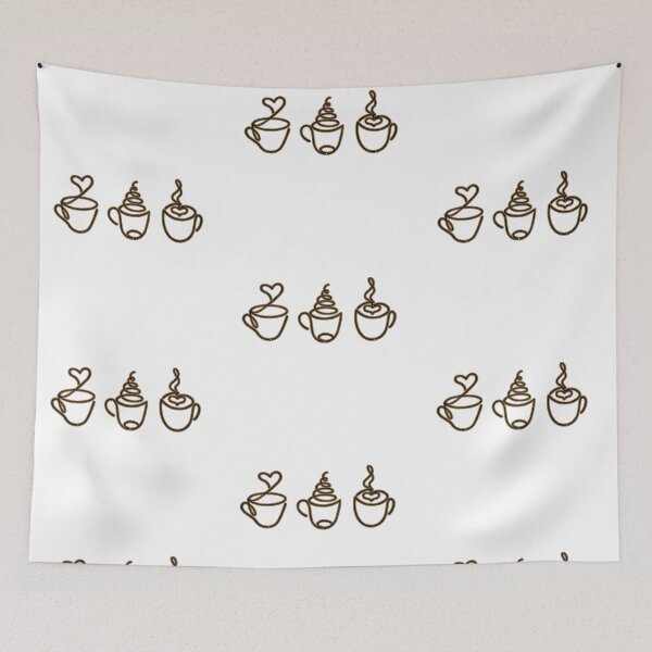 Item preview, Minimalist Coffee Line Art – Elegant One Line Coffee Cup Design for Wall Decor designed and sold by Psycho-Crazy.