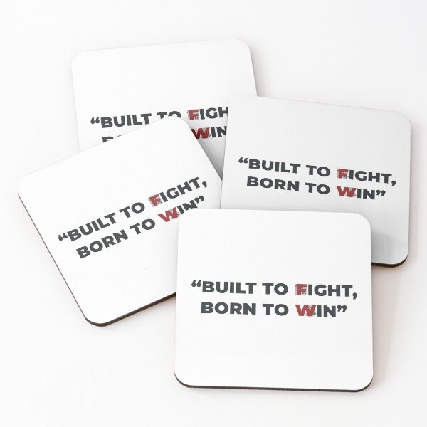 Item preview, Built to Fight Born to Win – Powerful Motivational Quote Typography designed and sold by Vextura.
