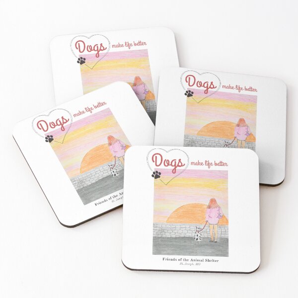 Item preview, A girl walking a dog designed and sold by FOTAS.