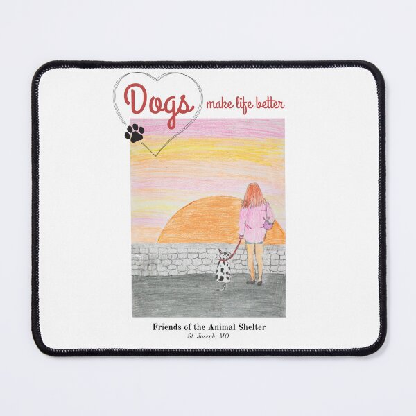 Item preview, A girl walking a dog designed and sold by FOTAS.