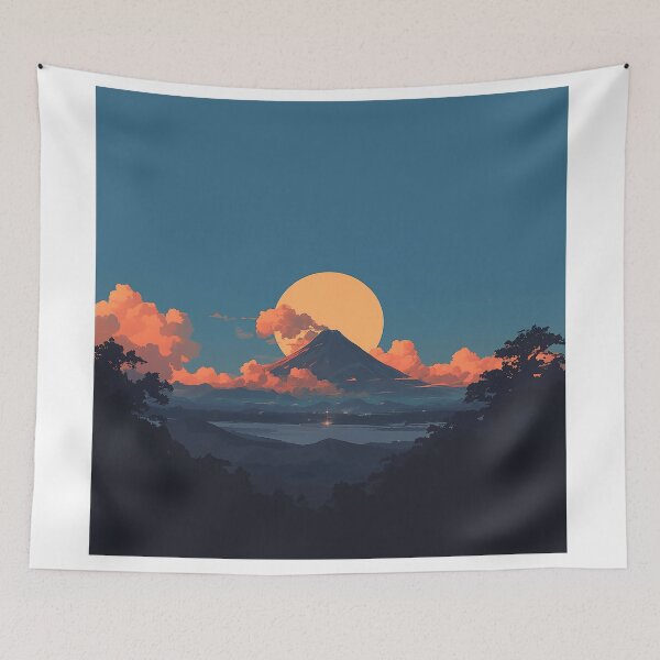 Item preview, Minimal Flat Volcano Silhouette designed and sold by Christian Weiss.