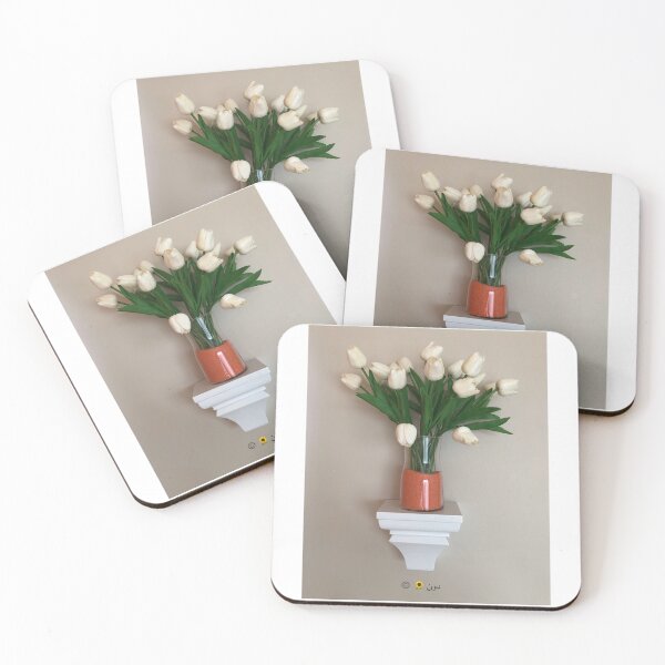 Item preview, WHITE TULIPS, WALL DISPLAY designed and sold by SunflowerWisdom.