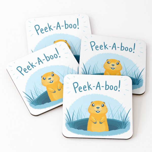 Item preview, Peek-A-Boo Prairie Dog Sticker designed and sold by kacperartdesign.