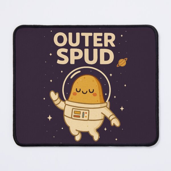 Item preview, Outer Spud – Funny Potato Astronaut Cartoon Parody Design designed and sold by jelonkaa.