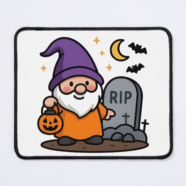 Item preview, Gnome in Graveyard T-Shirt – Cute Spooky Halloween Design designed and sold by PrintCreations9.