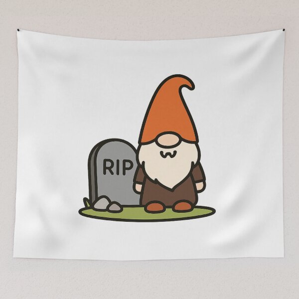 Item preview, Gnome in Graveyard T-Shirt – Cute Spooky Halloween Design designed and sold by PrintCreations9.
