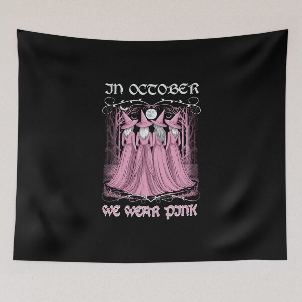 Item preview, In October We Wear Pink, Breast Cancer Awareness designed and sold by vintagearttee.