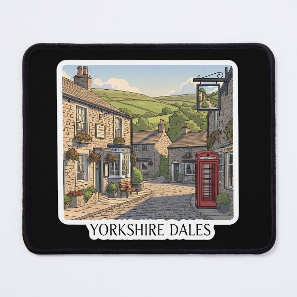 Item preview, Yorkshire Dales Cottagecore - Cozy English Village Scene designed and sold by Digital Dreams Arts.