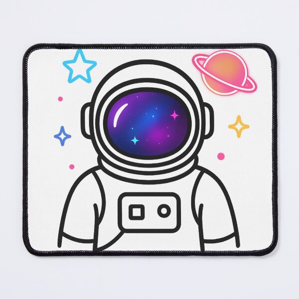 Item preview, Astronaut in Space – Minimal Cartoon Design designed and sold by M3m3ck4r.
