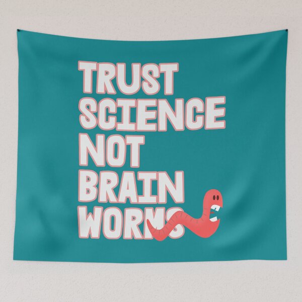 Item preview, TRUST SCIENCE Not Brain Worms - Scaredy worm  designed and sold by Thelittlelord.